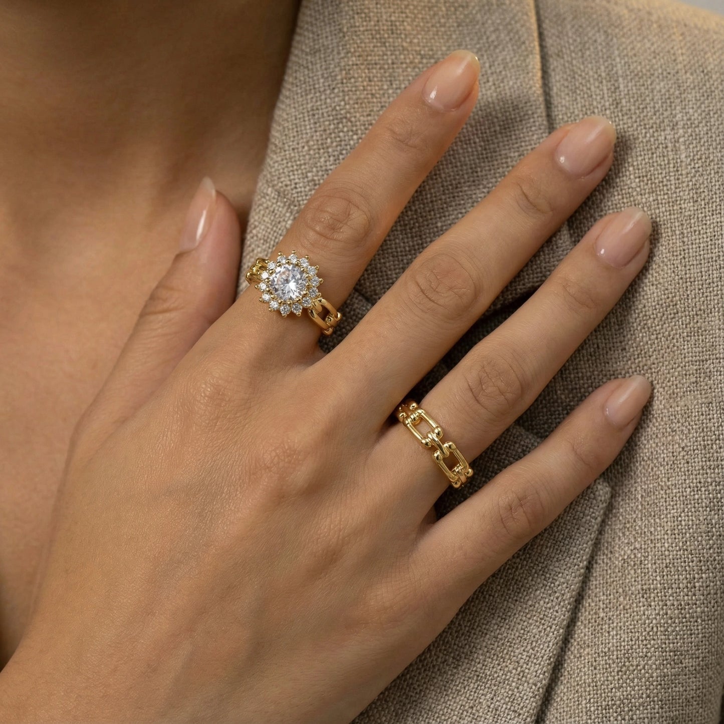 Golden Hour Chain Ring Set