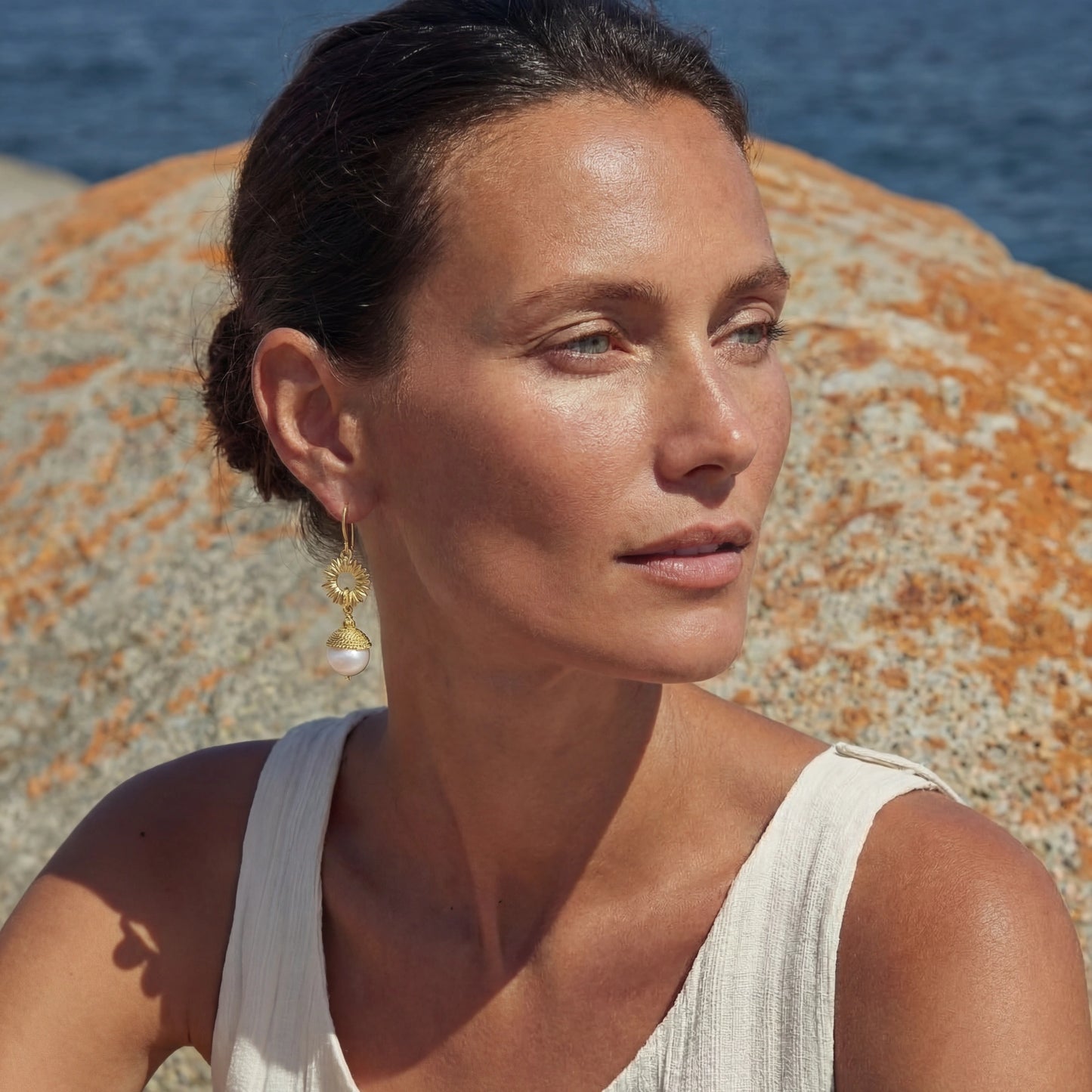 Sunburst Pearl Dangles