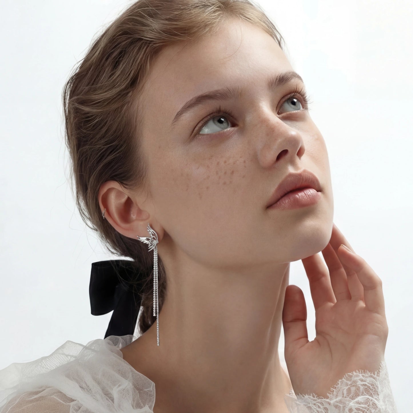 Angel Wing Statement Earrings